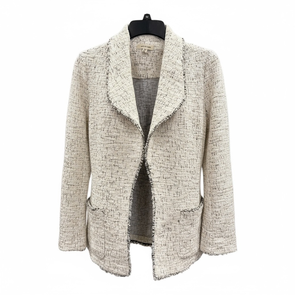 Max Studio Open Front Tweed Blazer Jacket XS